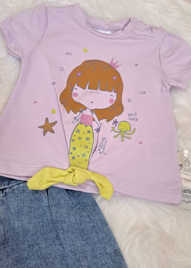 Ensemble fille Lilas