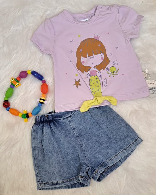 Ensemble fille Lilas